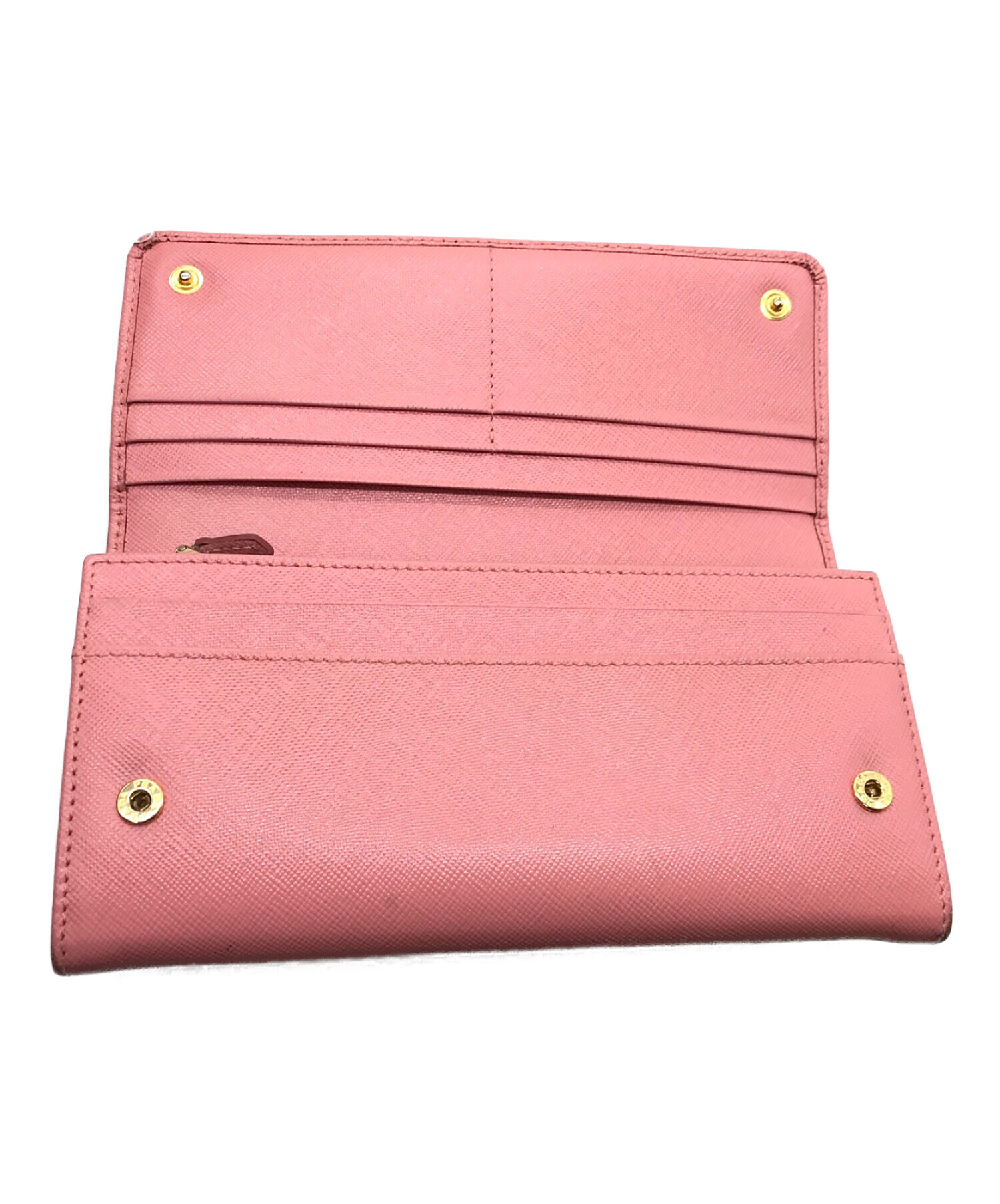 PRADA (プラダ) 長財布 ピンク サイズ:実寸サイズにてご確認ください。