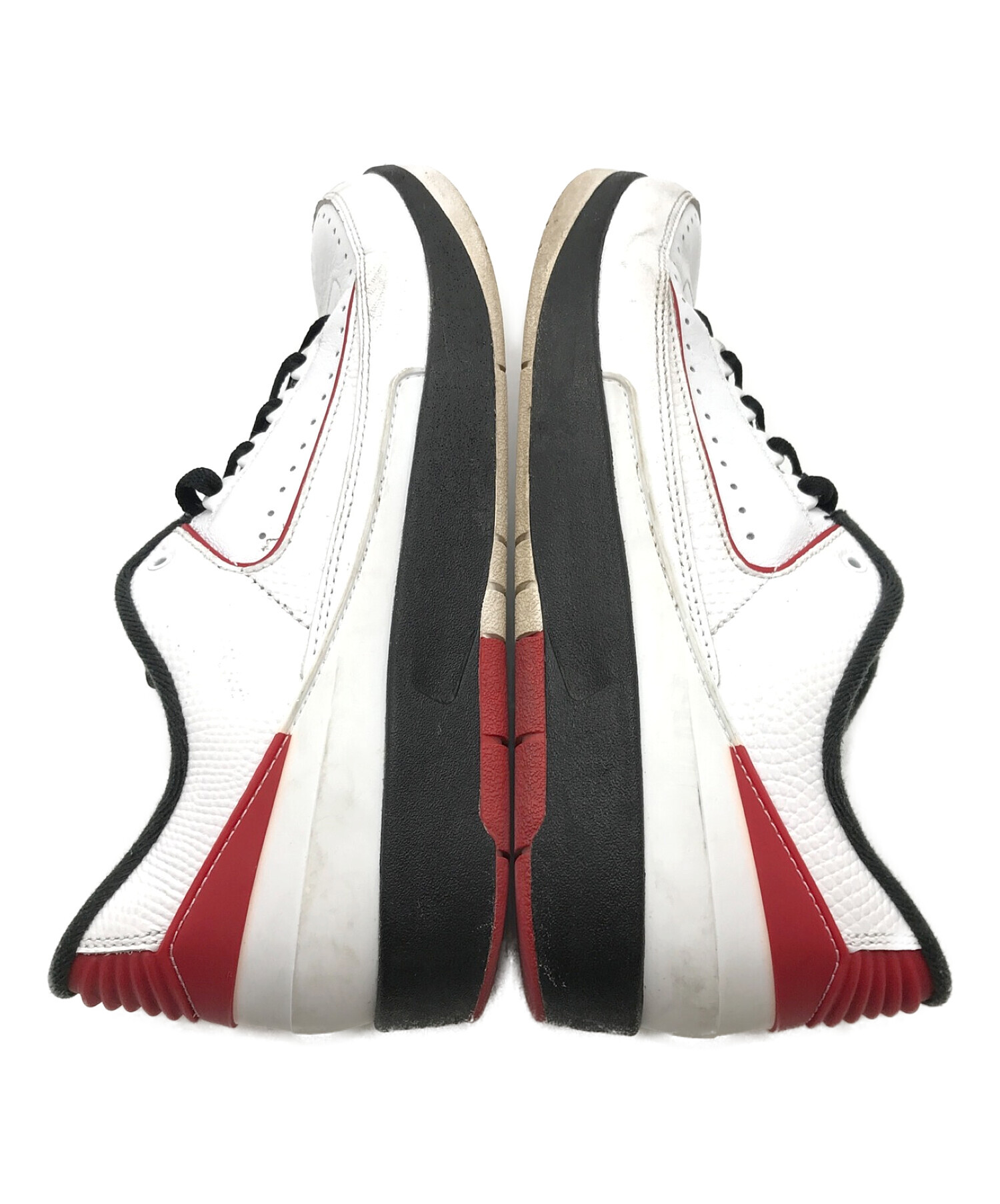 NIKE (ナイキ) AIR JORDAN 2 RETRO LOW（エアジョーダン２レトロロー） スニーカー ホワイト×レッド サイズ:US10