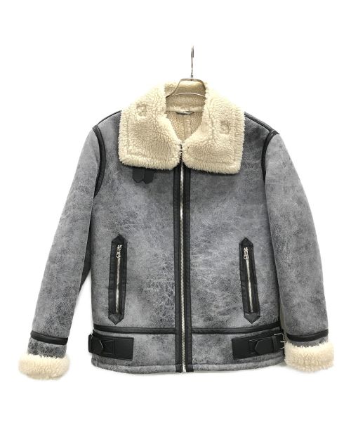 【中古・古着通販】ZARA (ザラ) B-3フライトジャケット グレー