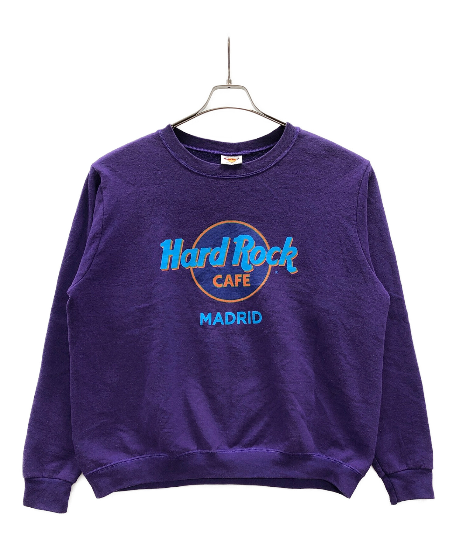Hard Rock cafe MADRID (ハードロックカフェマドリード) ヴィンテージスウェット パープル サイズ:L