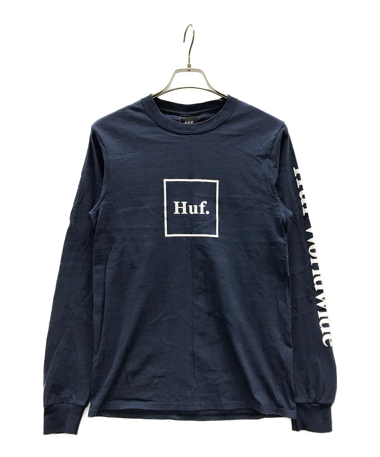 HUF (ハフ) 長袖Tシャツ ネイビー サイズ:S