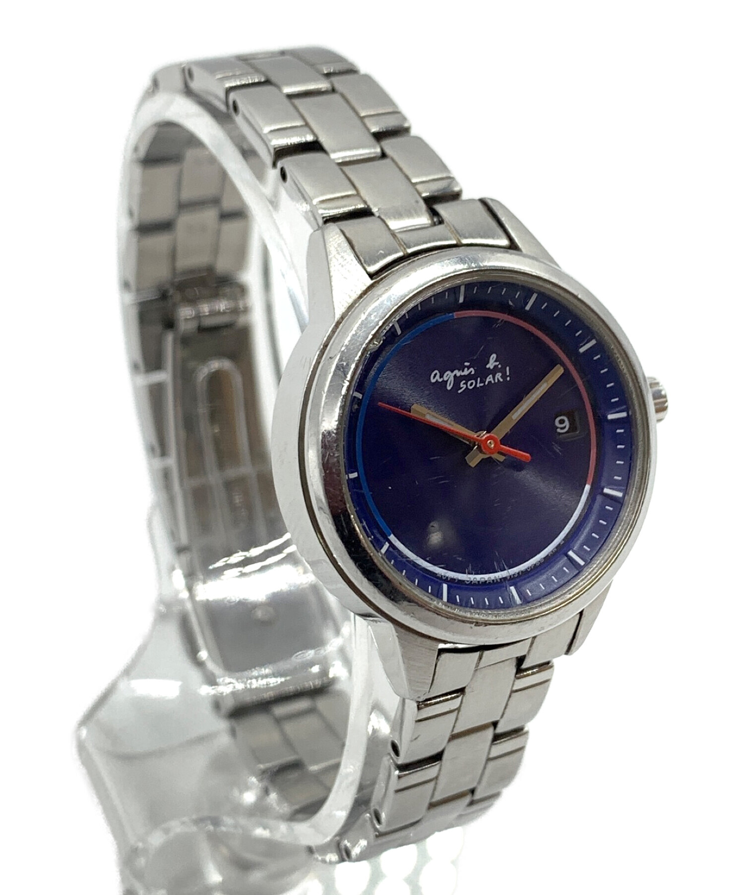 agnes b (アニエスベー) 腕時計 ソーラー充電 ネイビー サイズ:実寸サイズにてご確認ください。