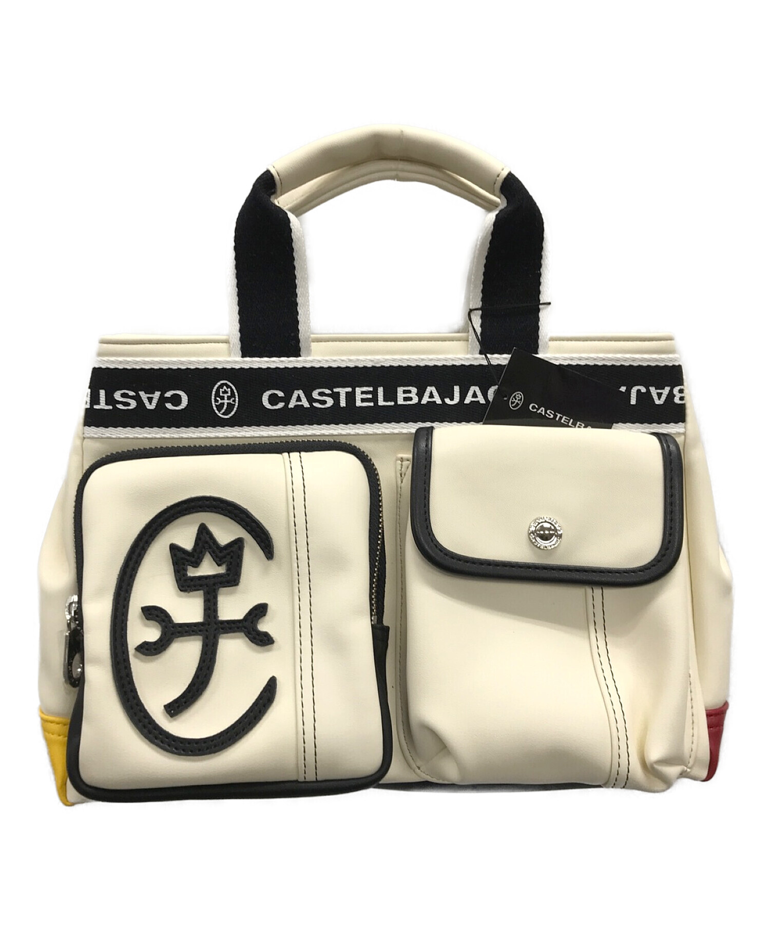 CASTELBAJAC (カステルバジャック) ハンドバッグ オフホワイト サイズ:実寸サイズにてご確認ください。