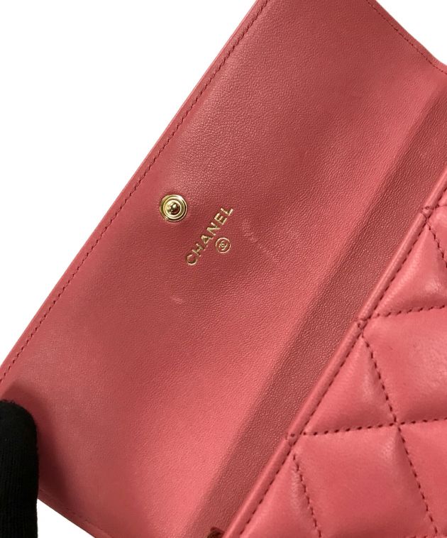 中古・古着通販】CHANEL (シャネル) 長財布 ピンク サイズ:実寸サイズ