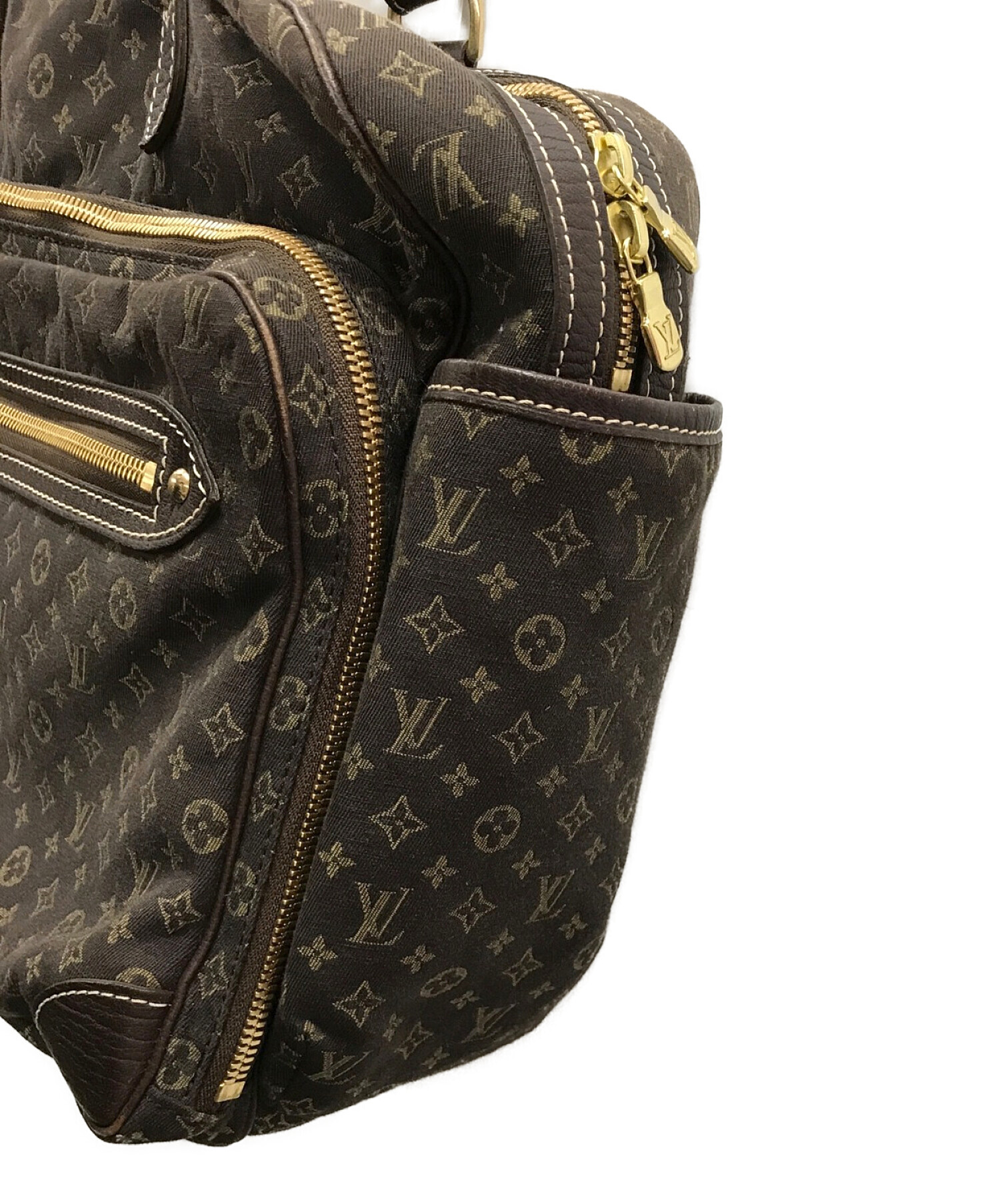 LOUIS VUITTON (ルイ ヴィトン) モノグラムミニラン　サックアランジェ エベヌ ハンドバッグ ブラウン  サイズ:実寸サイズにてご確認ください。