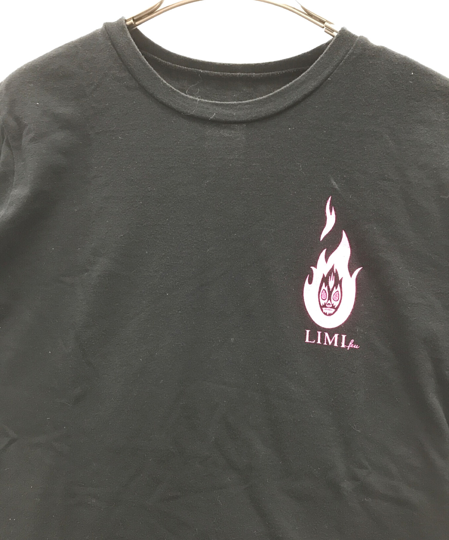 中古・古着通販】LIMI feu (リミフゥ) Tシャツ ブラック×ピンク サイズ ...