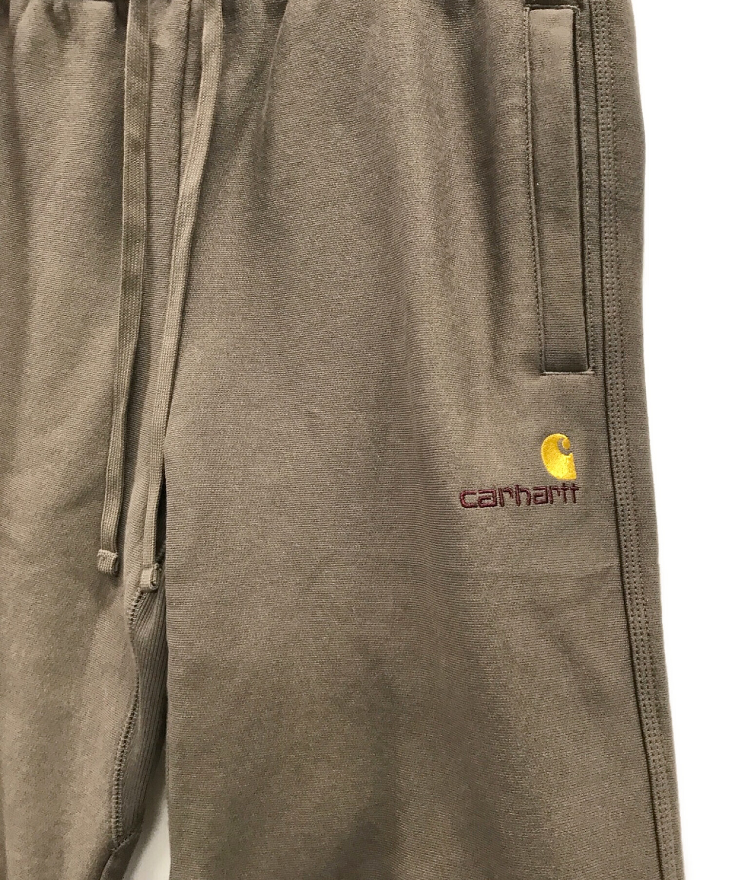 CarHartt (カーハート) アメリカンスクリプトスウェットパンツ オリーブ サイズ:M 未使用品