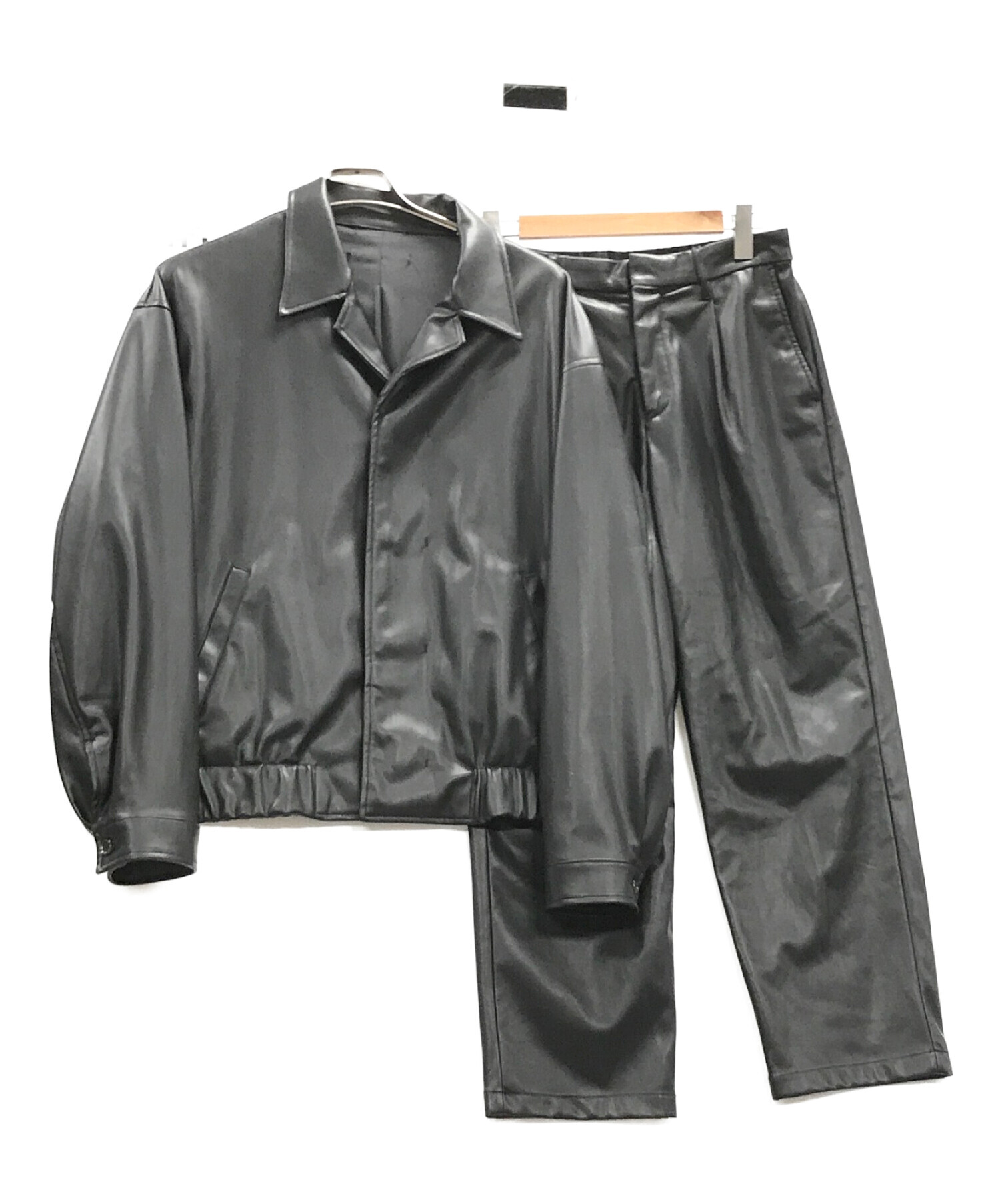 WYM LIDNM ウィム リドム フェイクレザーブルゾン LEATHER M