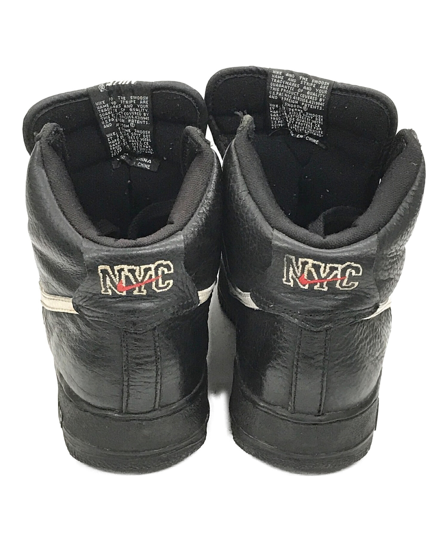 NIKE (ナイキ) AIR FORCE 1 HIGH SC NYC（エアフォース1）　スニーカー ブラック サイズ:25.5
