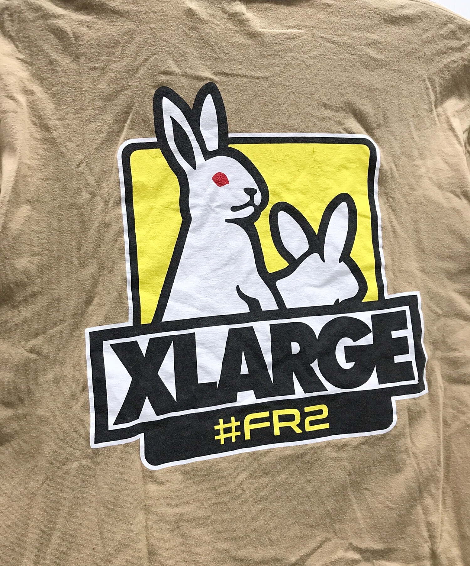 FR2 (エフアールツー) X-LARGE (エクストララージ) Tシャツ ベージュ サイズ:XL