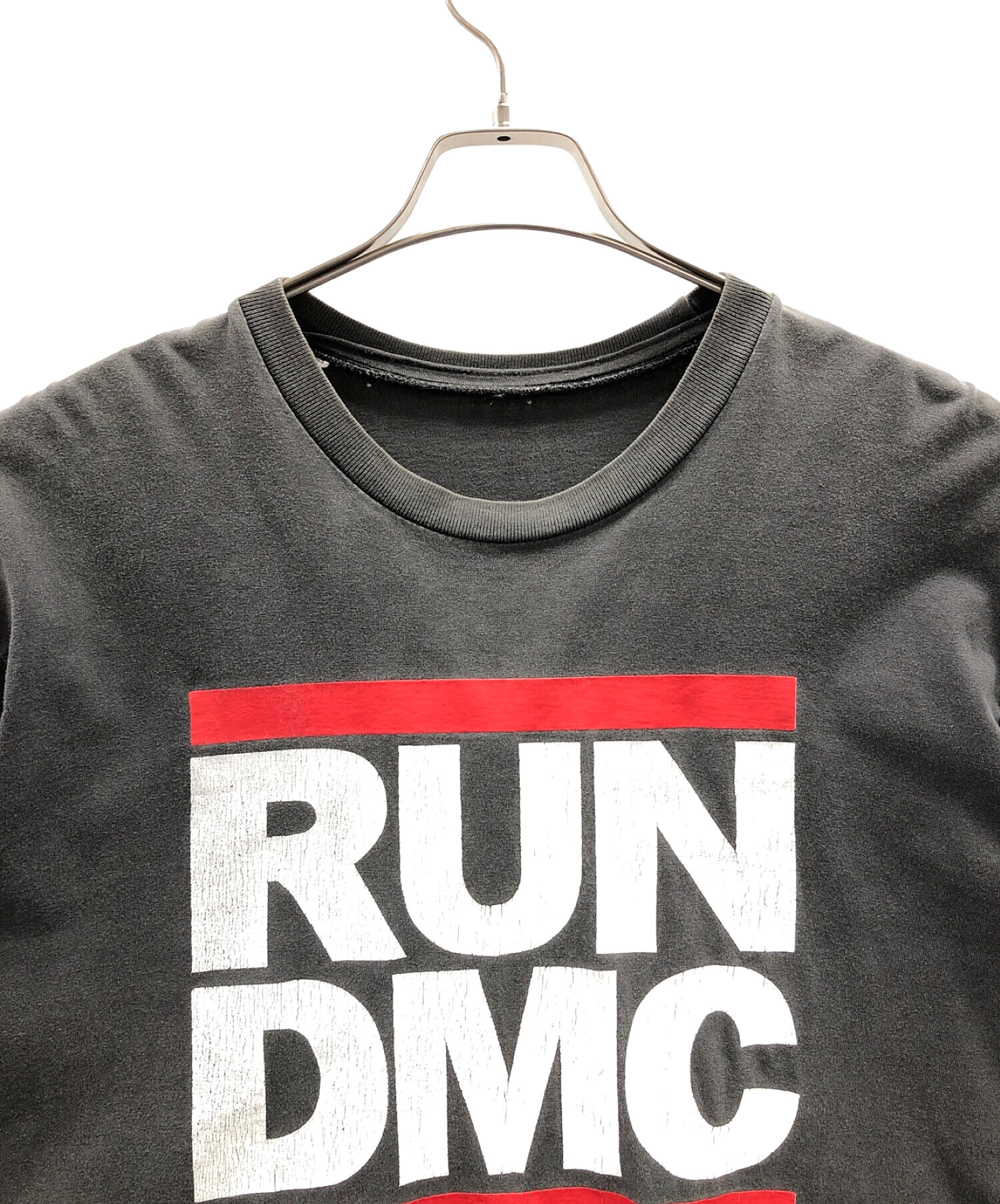 RUN DMC (ランディーエムシー) ヴィンテージバンドTシャツ チャコールグレー サイズ:不明