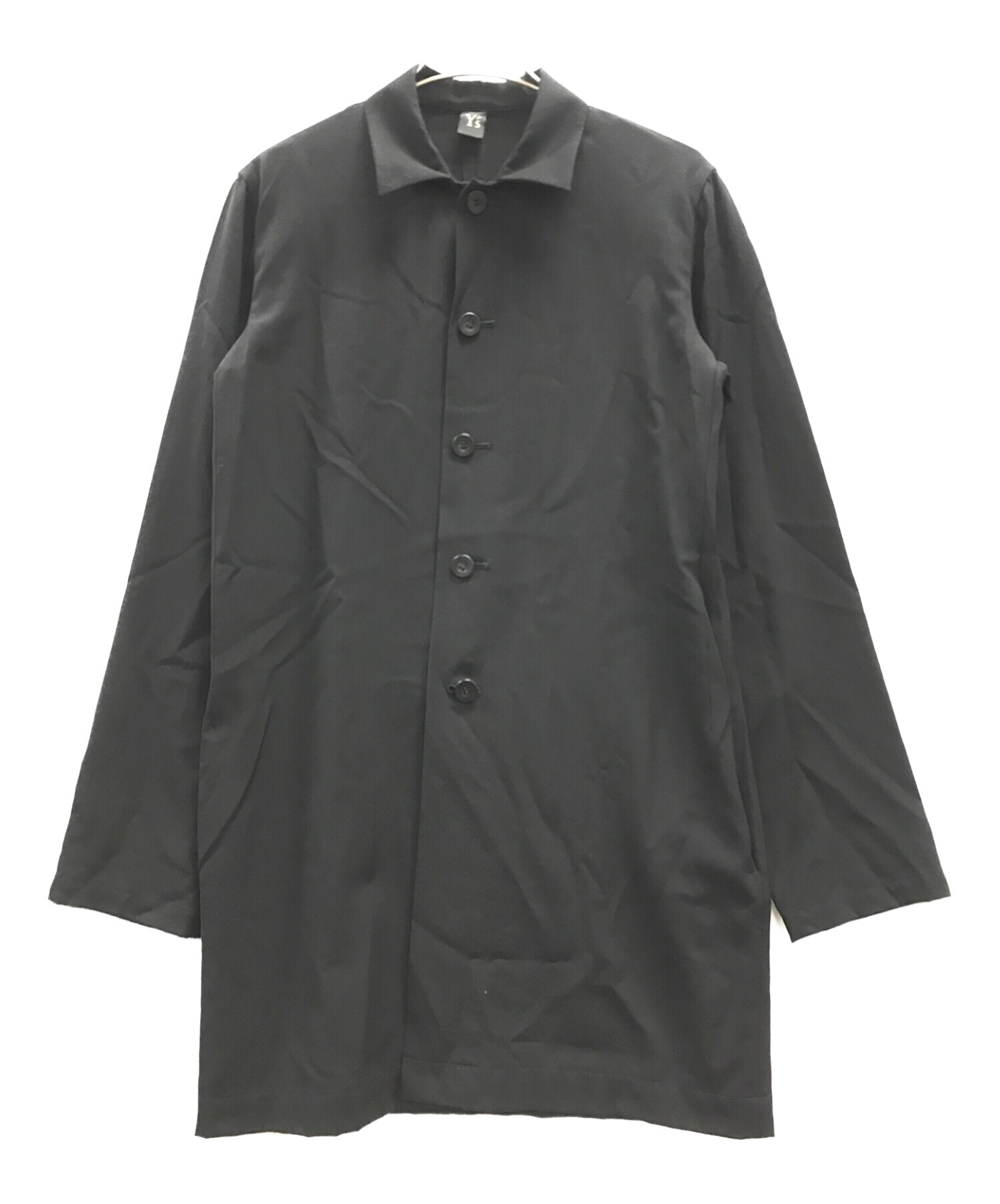 新品Y's  ブラック ロングシャツ袖丈60センチ