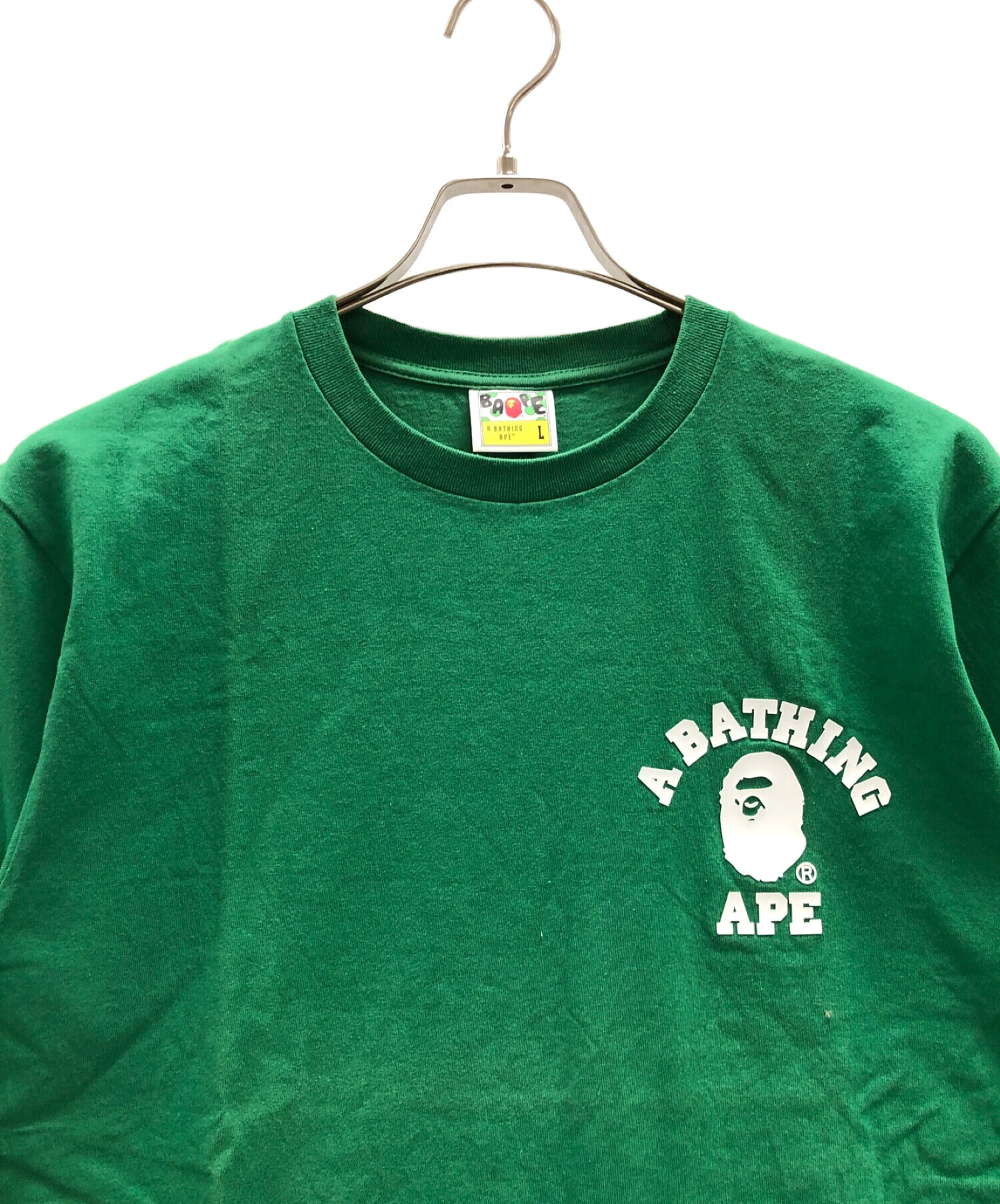 A BATHING APE (アベイシングエイプ) シャツ グリーン サイズ:L 未使用品