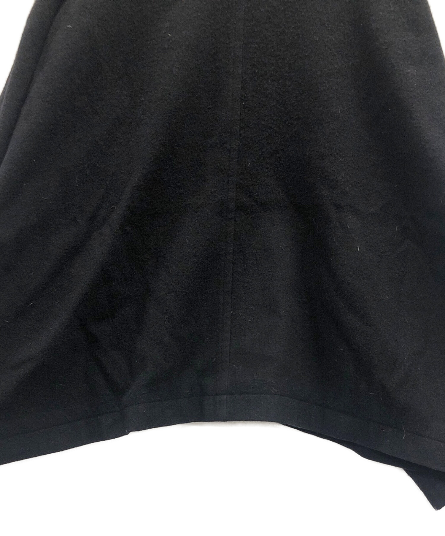 yohji yamamoto+noir (ヨウジヤマモトプリュスノアール) ノーカラーウールジャケット ブラック サイズ:実寸サイズにてご確認ください。