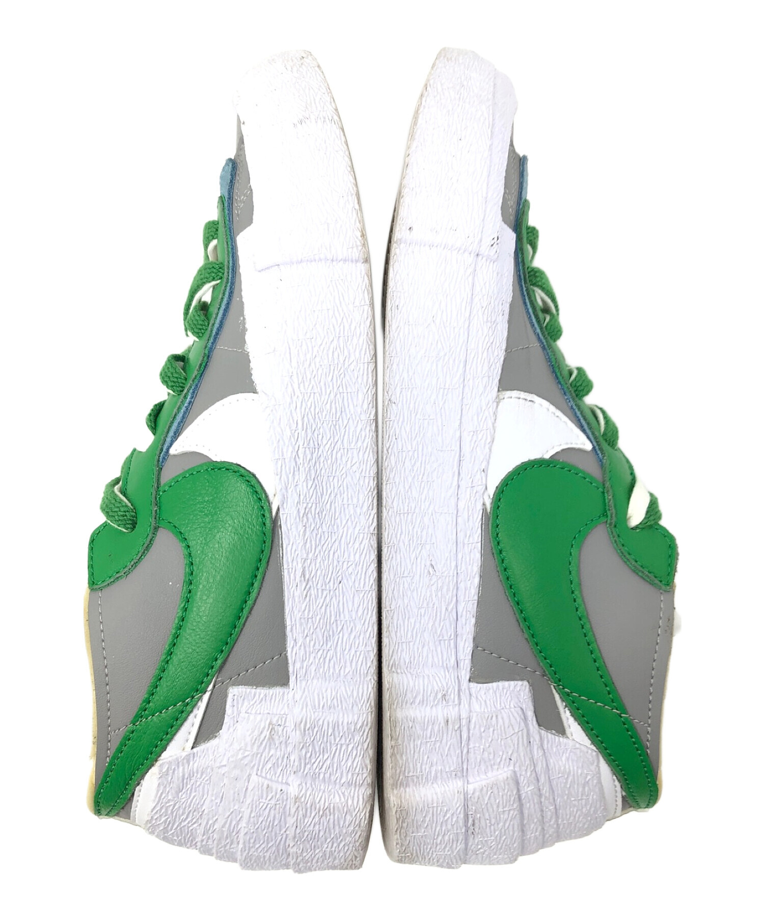 NIKE (ナイキ) sacai (サカイ) スニーカー　BLAZER LOW（ブレーザーロー） グレー×グリーン サイズ:27.5