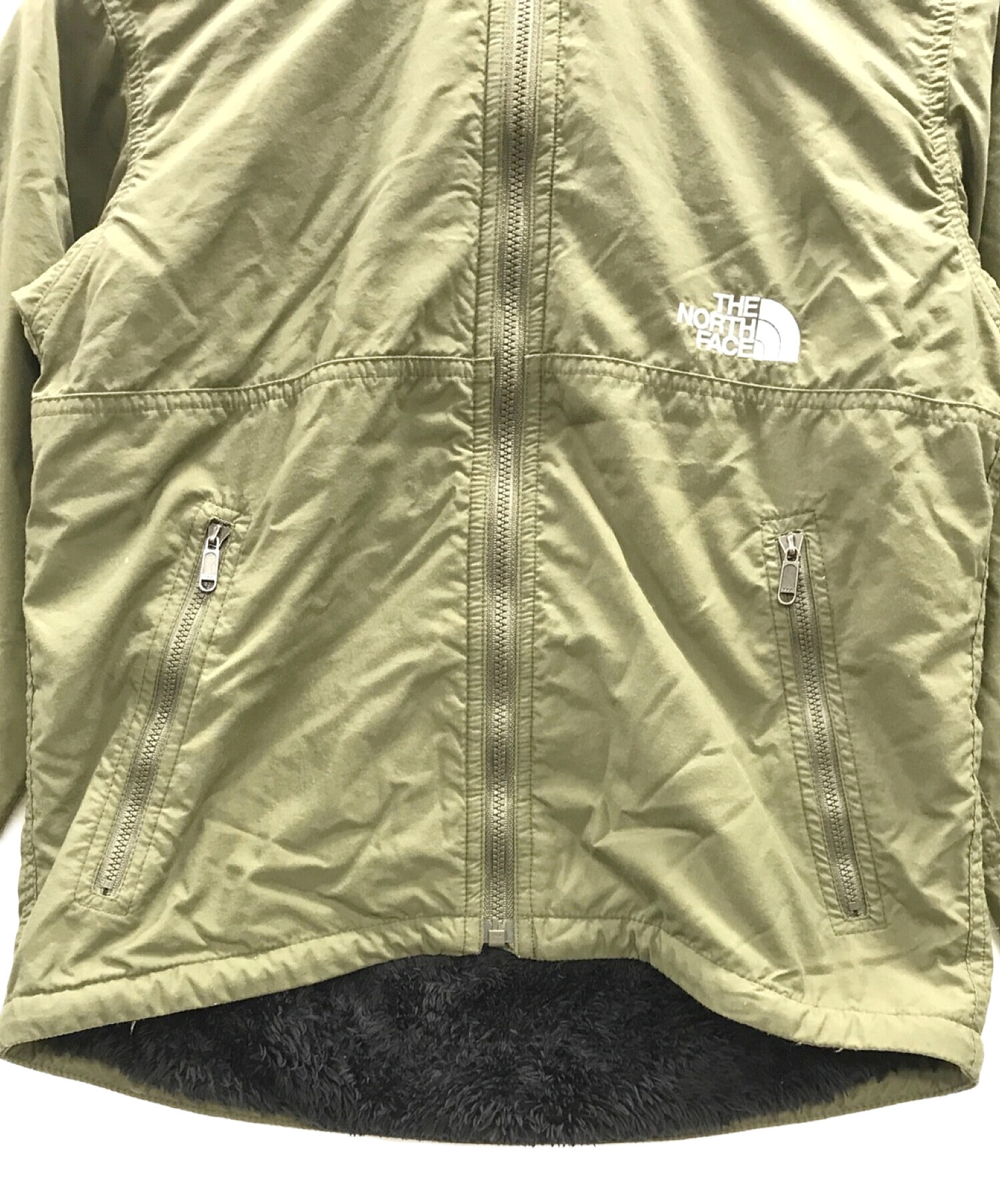 THE NORTH FACE (ザ ノース フェイス) ナイロンジャケット Compact Nomad Jacket(コンパクトノマドジャケット)  オリーブ サイズ:140cm