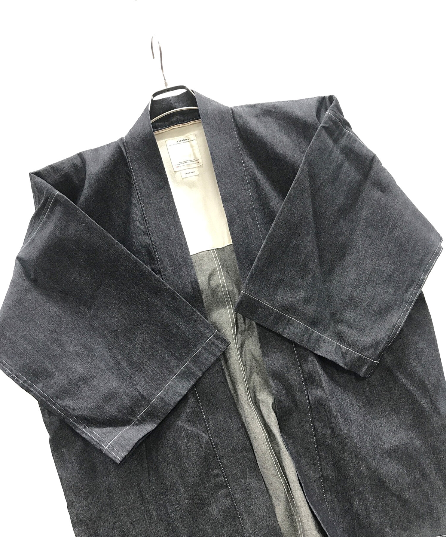 VISVIM (ビズビム) 法被 HAPPI UNWASHED（ハッピアンオッシュト） インディゴ サイズ:4