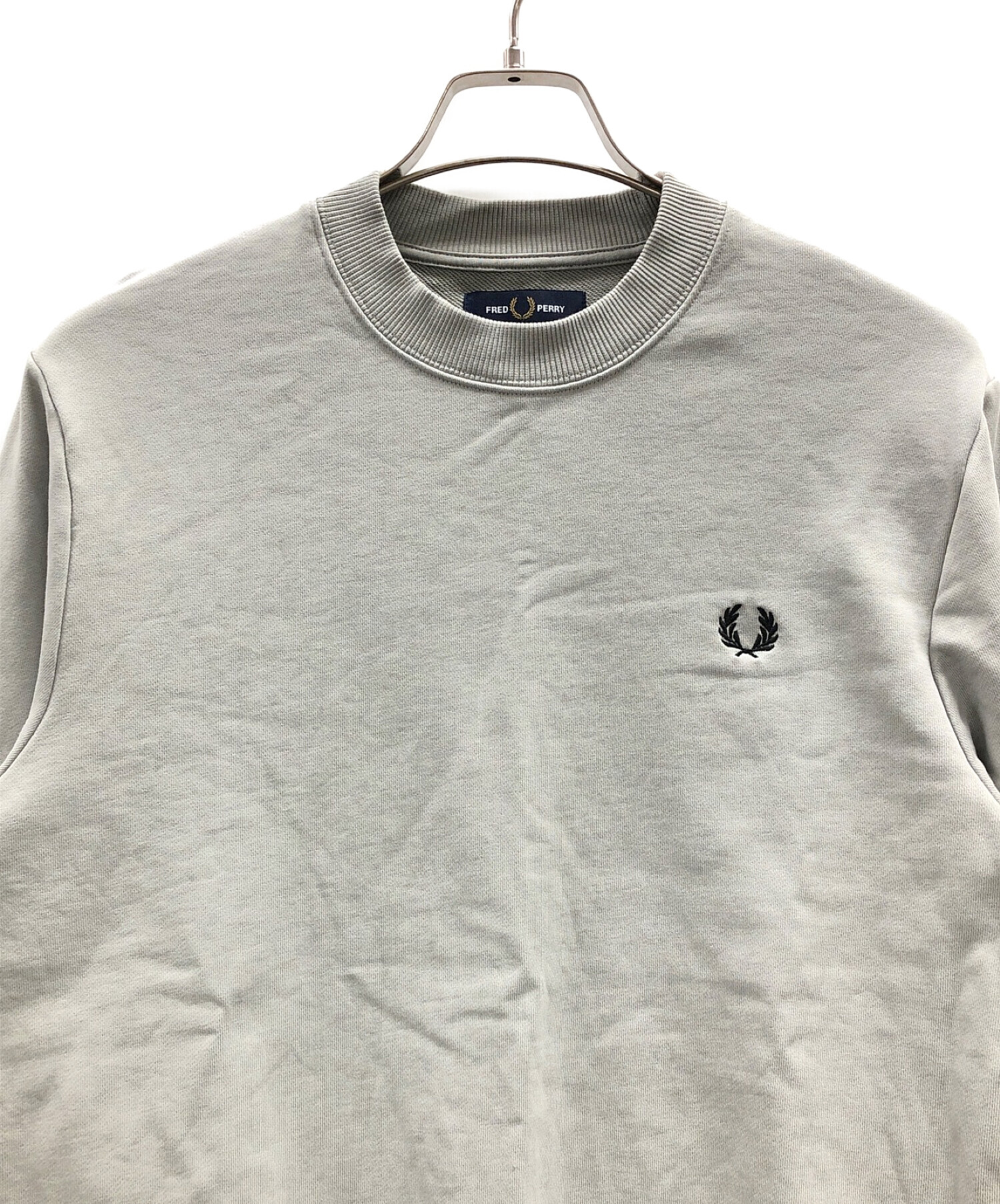 FRED PERRY (フレッドペリー) クルーネックスウェット グレー サイズ:M