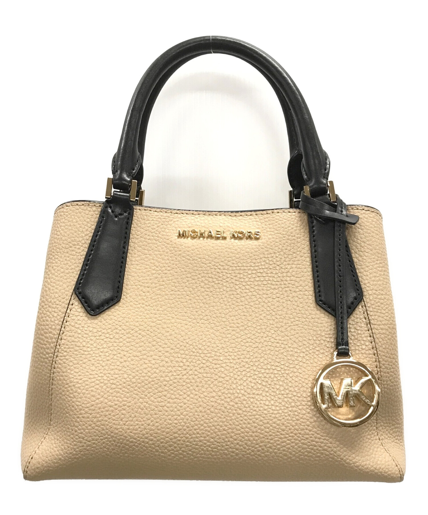 ベージュ️サイズ【レア！超美品】MICHAELKORS ハンドバッグ ベージュ ...