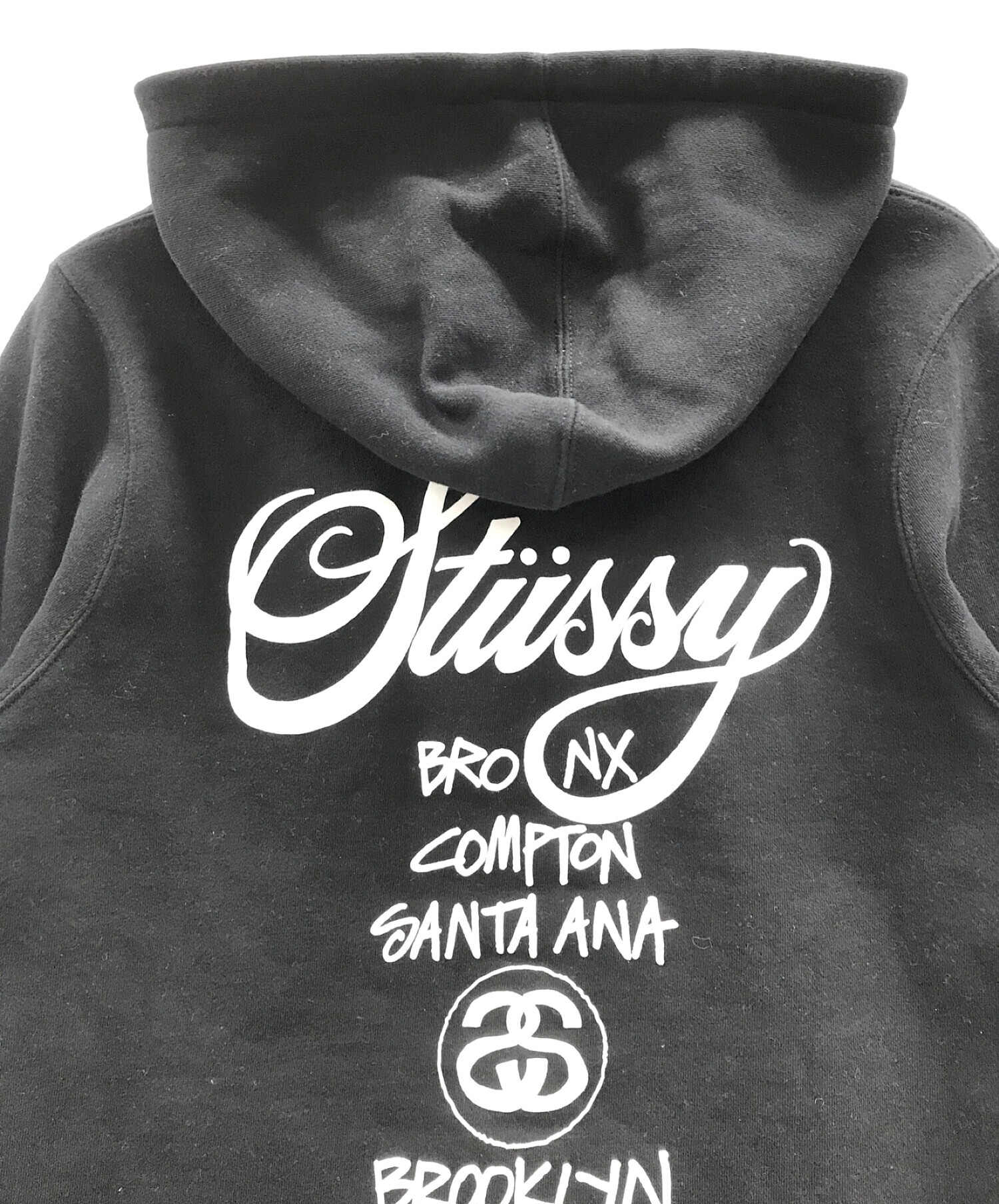 stussy (ステューシー) プルオーバーパーカー ブラック サイズ:S