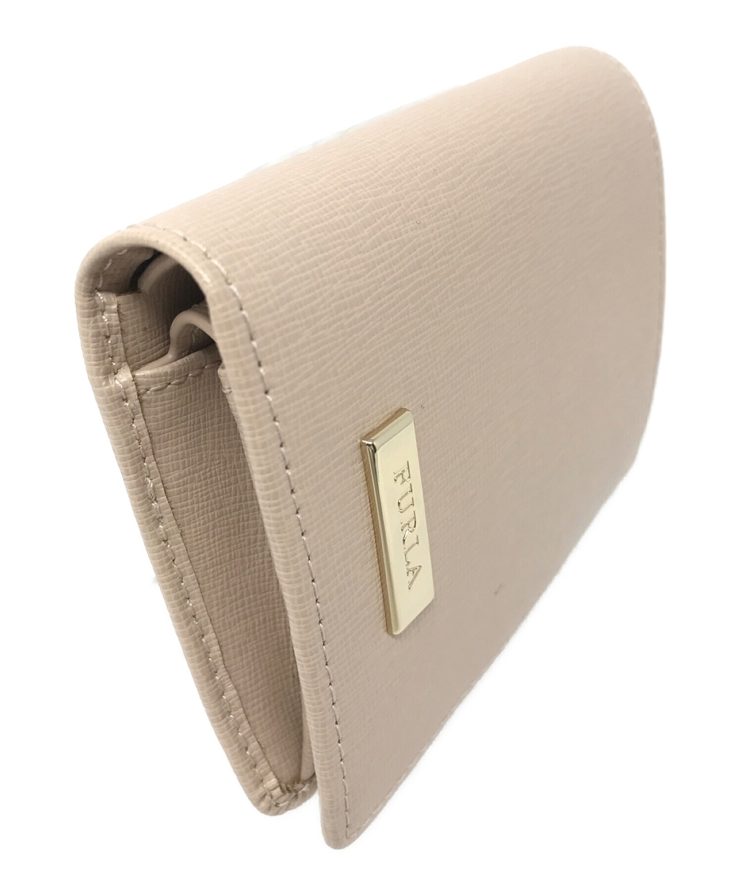 FURLA (フルラ) 2つ折り財布 ピンクベージュ サイズ:実寸サイズにてご確認ください。