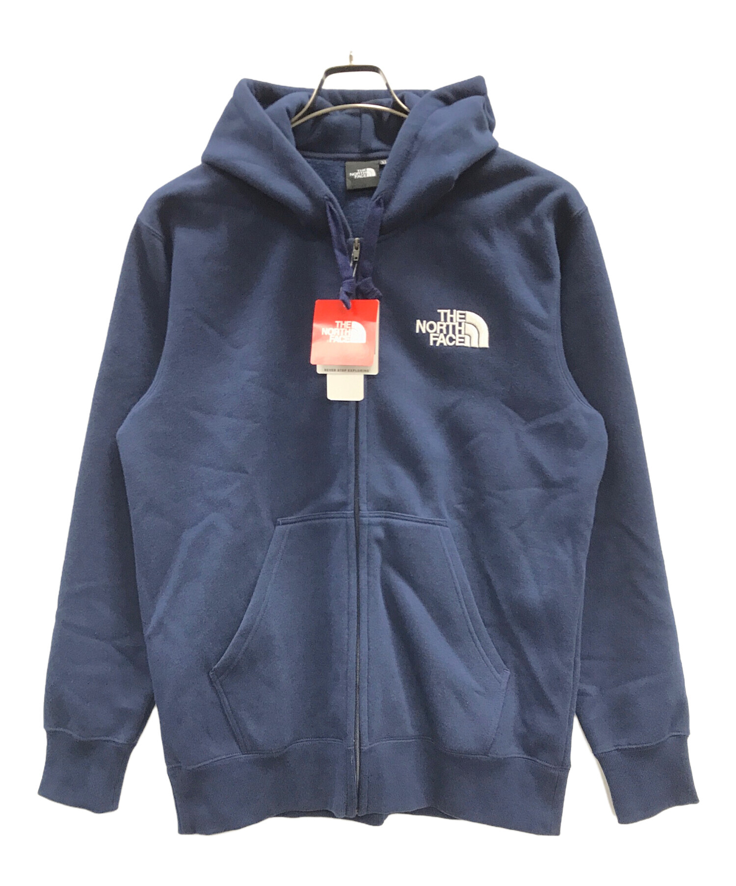 THE NORTH FACE (ザ ノース フェイス) ジップパーカー スウェットジップフーディ ネイビー サイズ:XL 未使用品