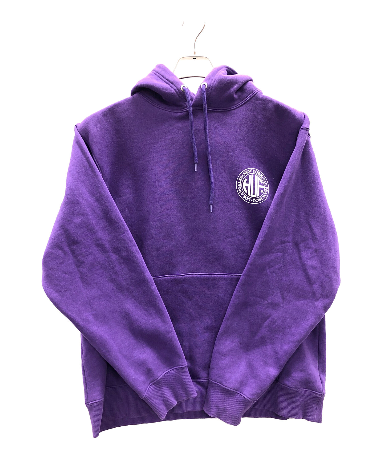 【中古・古着通販】HUF (ハフ) プルオーバーパーカー パープル サイズ:L｜ブランド・古着通販 トレファク公式【TREFAC  FASHION】スマホサイト