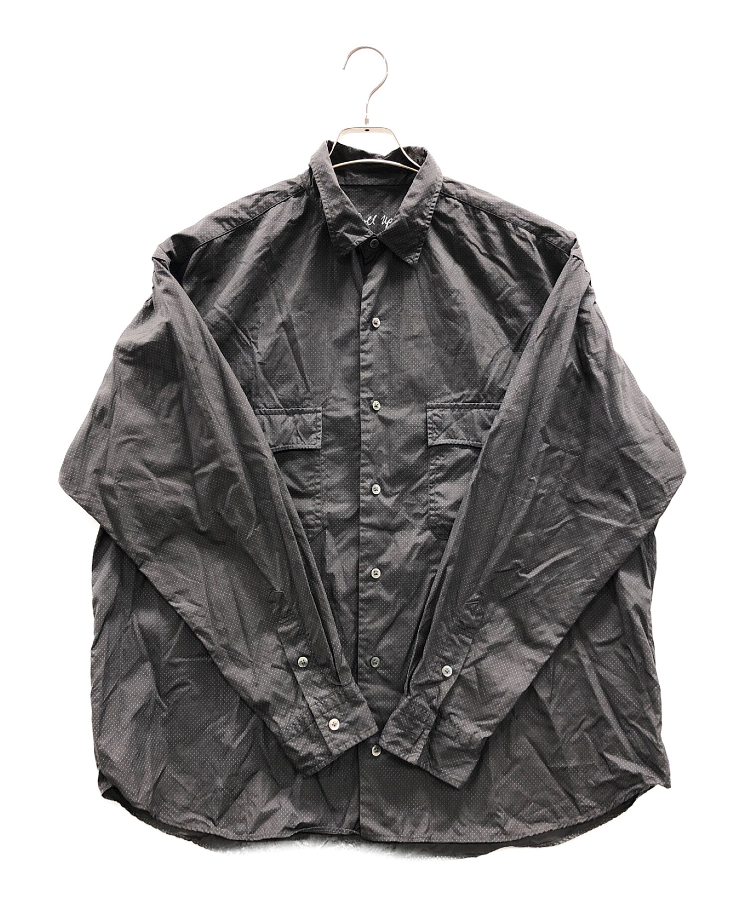 Porter Classic (ポータークラシック) ロールアップシャツ ブラック サイズ:XL