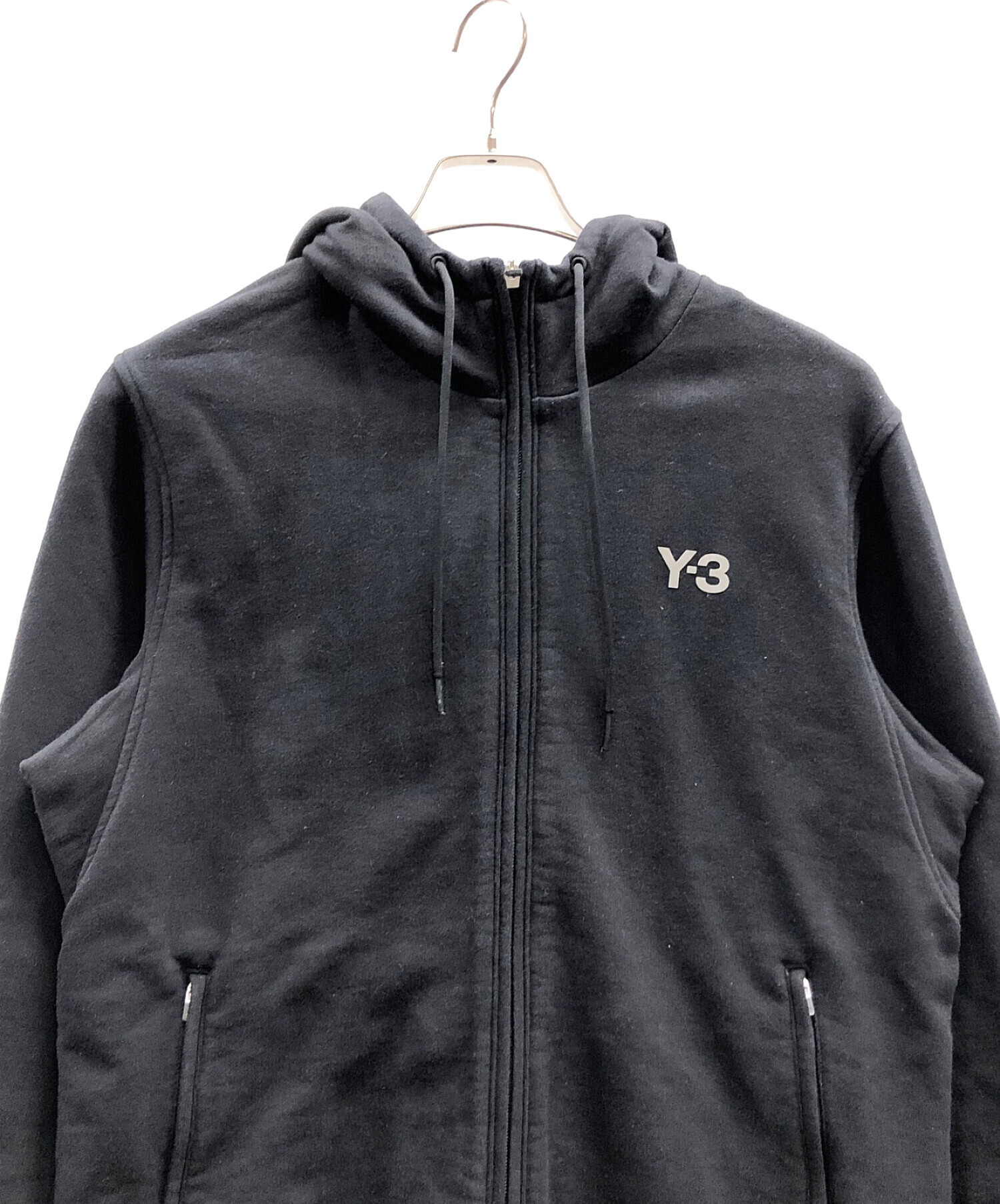 Y-3 (ワイスリー) adidas (アディダス) YOHJI YAMAMOTO (ヨウジヤマモト) ジップパーカー　アートグラフィックスウェット  ブラック サイズ:L/G