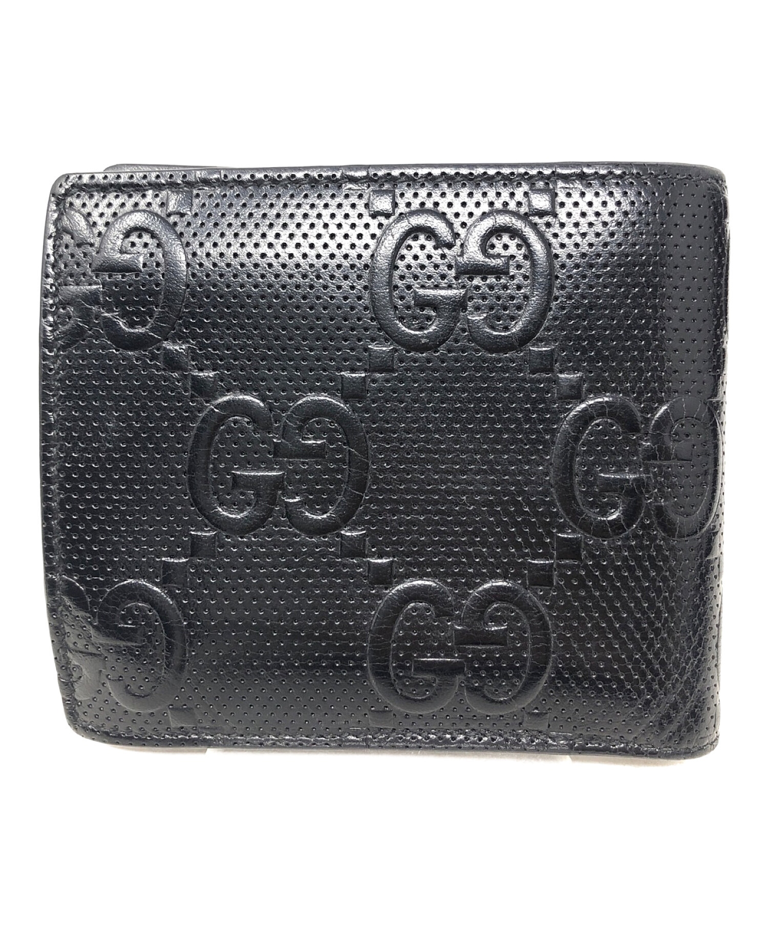 GUCCI (グッチ) 2つ折り財布 ブラック サイズ:実寸サイズにてご確認ください。
