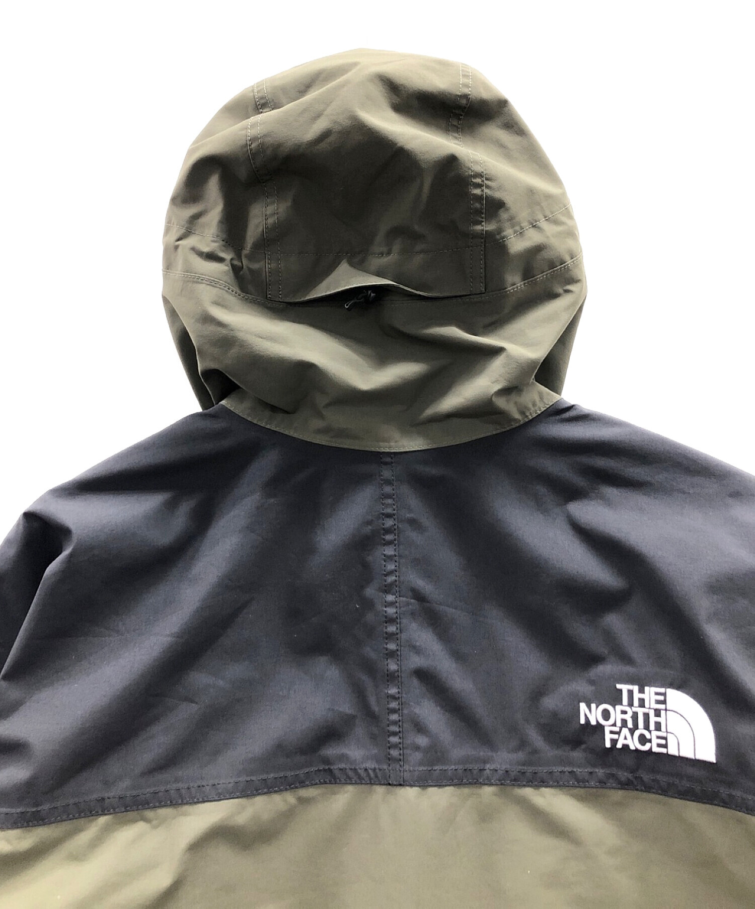 THE NORTH FACE (ザ ノース フェイス) マウンテンライトジャケット グリーン×ブラック サイズ:XXL