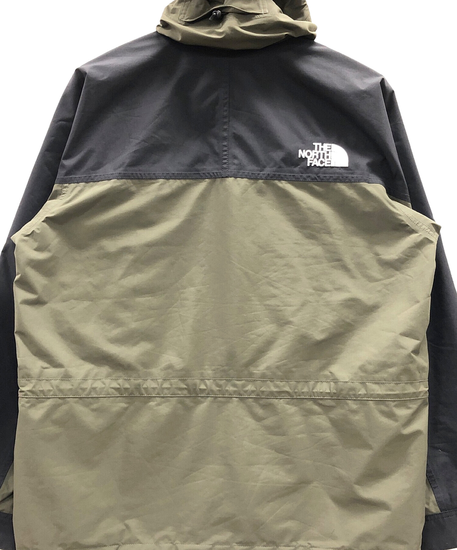 THE NORTH FACE (ザ ノース フェイス) マウンテンライトジャケット グリーン×ブラック サイズ:XXL