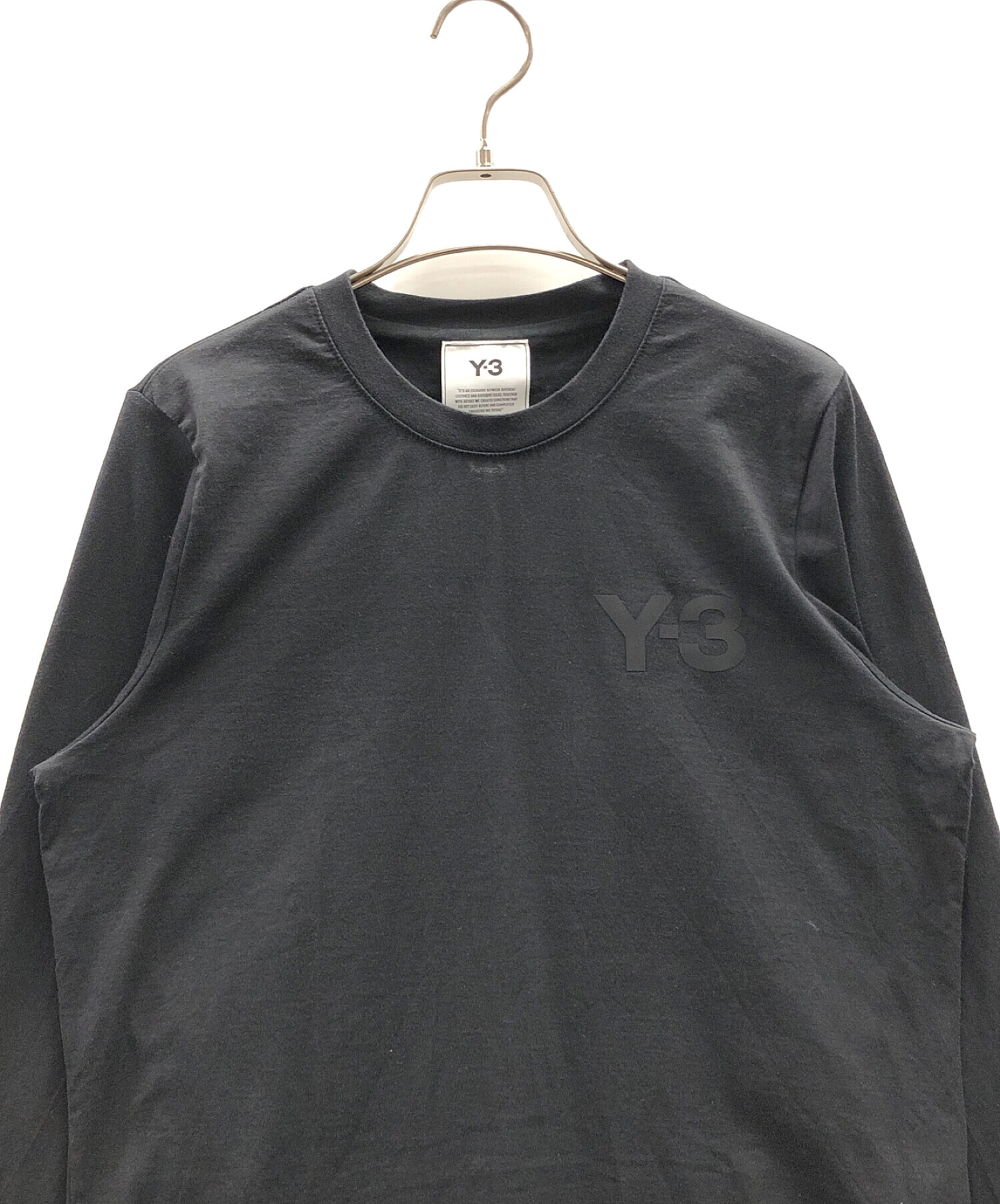 中古・古着通販】Y-3 (ワイスリー) 長袖Tシャツ ブラック サイズ:S/P ...