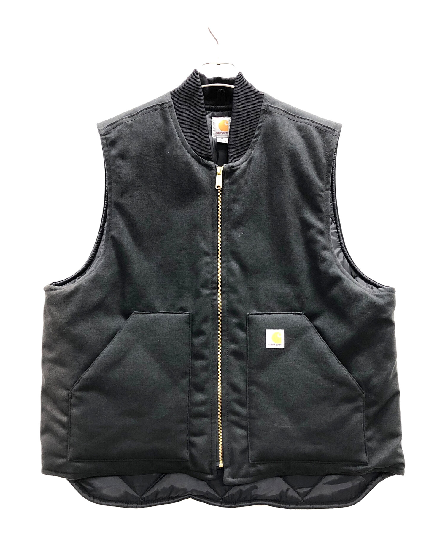 中古・古着通販】CarHartt (カーハート) ダックベスト ブラック サイズ 