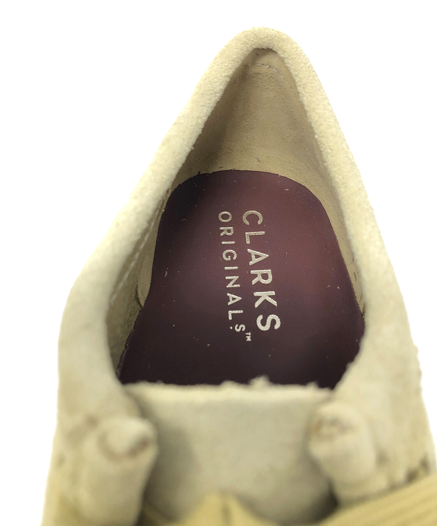 CLARKS (クラークス) レザーシューズ Wallabee(ワラビー) ベージュ サイズ:UK7.5 未使用品