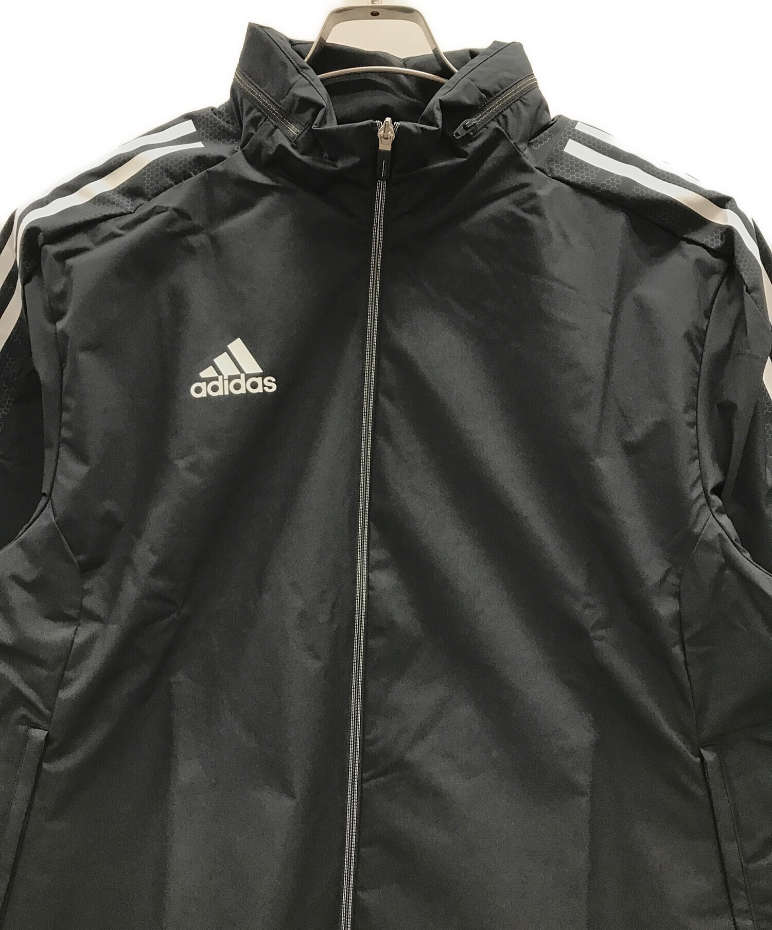 中古・古着通販】adidas (アディダス) トレーニングウェア オールウェザージャケット ブラック サイズ:L｜ブランド・古着通販  トレファク公式【TREFAC FASHION】スマホサイト