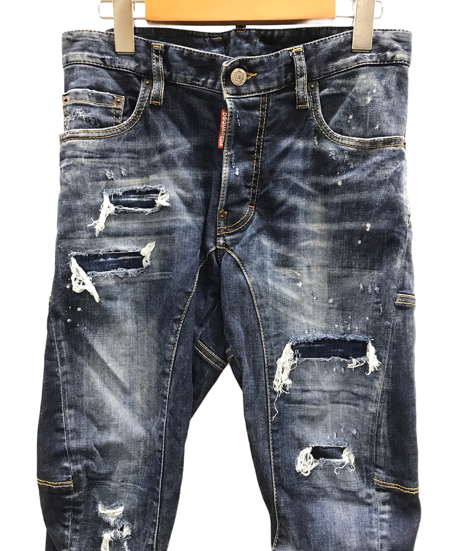 DSQUARED2 (ディースクエアード) デニムパンツ TIDY BIKER JEANS （タイディー バイカー ジーンズ） ブルー  サイズ:実寸サイズにてご確認ください。