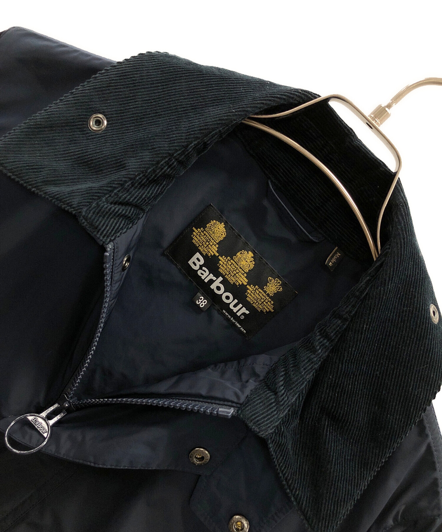 Barbour (バブアー) コート BORDER SL SHAPE MEMORY（ボーダー エスエル シェイプ メモリー） ネイビー サイズ:38