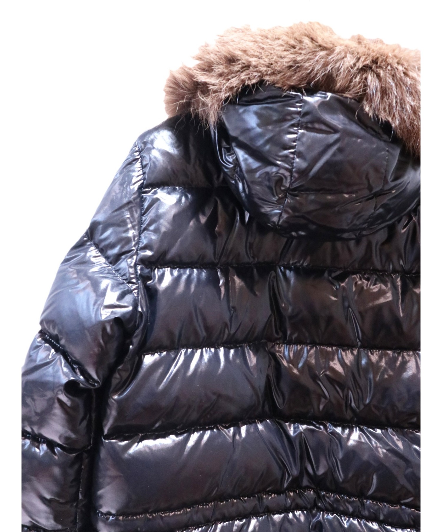 中古・古着通販】MONCLER (モンクレール) ファー付ダウンジャケット