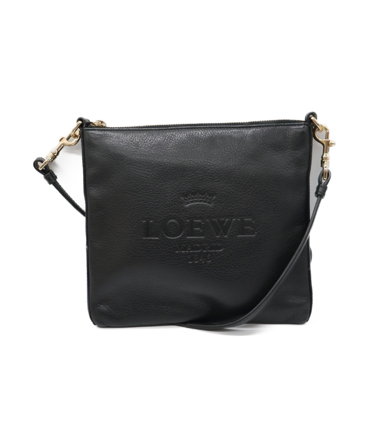 中古・古着通販】LOEWE (ロエベ) ショルダーバッグ ブラック