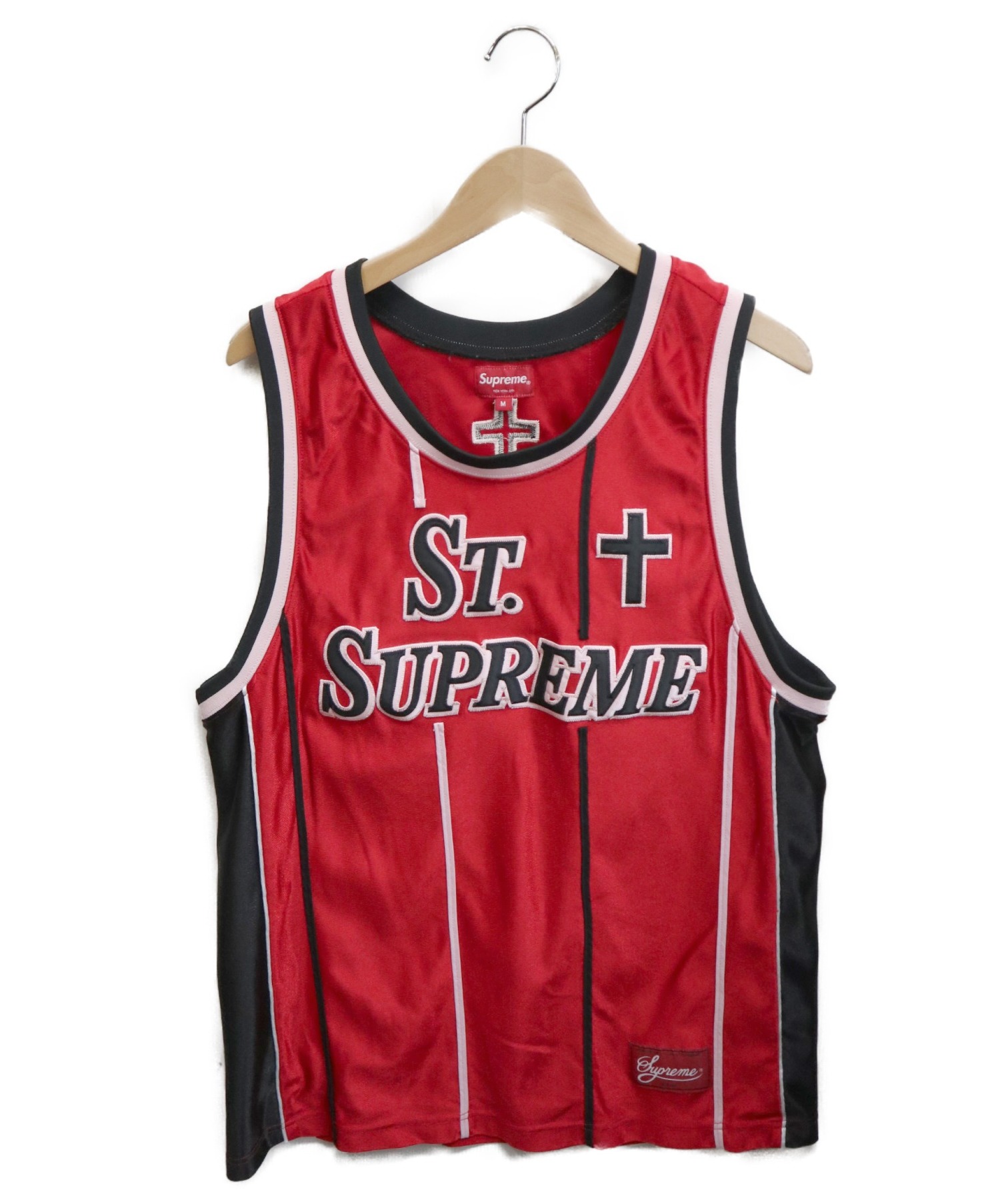 Supreme (シュプリーム) St．Supreme Basketball Jersey レッド サイズ:M