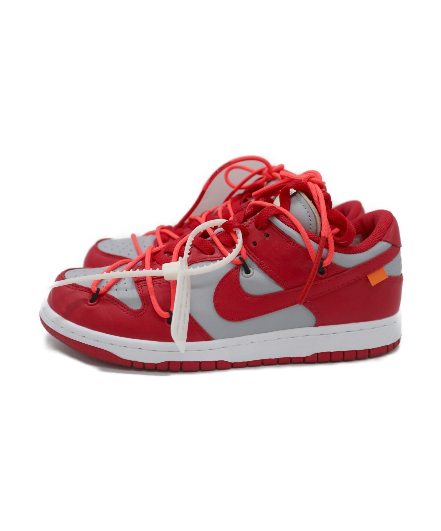NIKE × Off-White DUNK LOW 26 オフホワイト RED