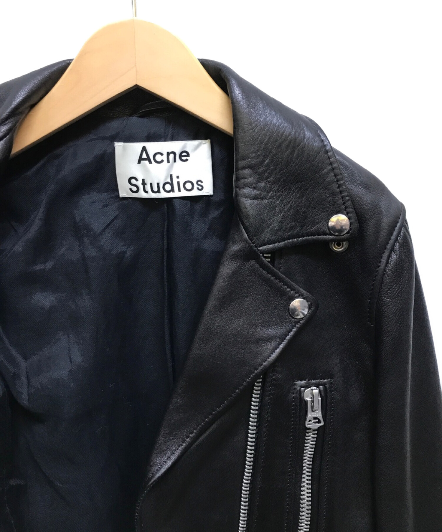 通販 公式 ACNE STUDIOS ライダース ライダースジャケット