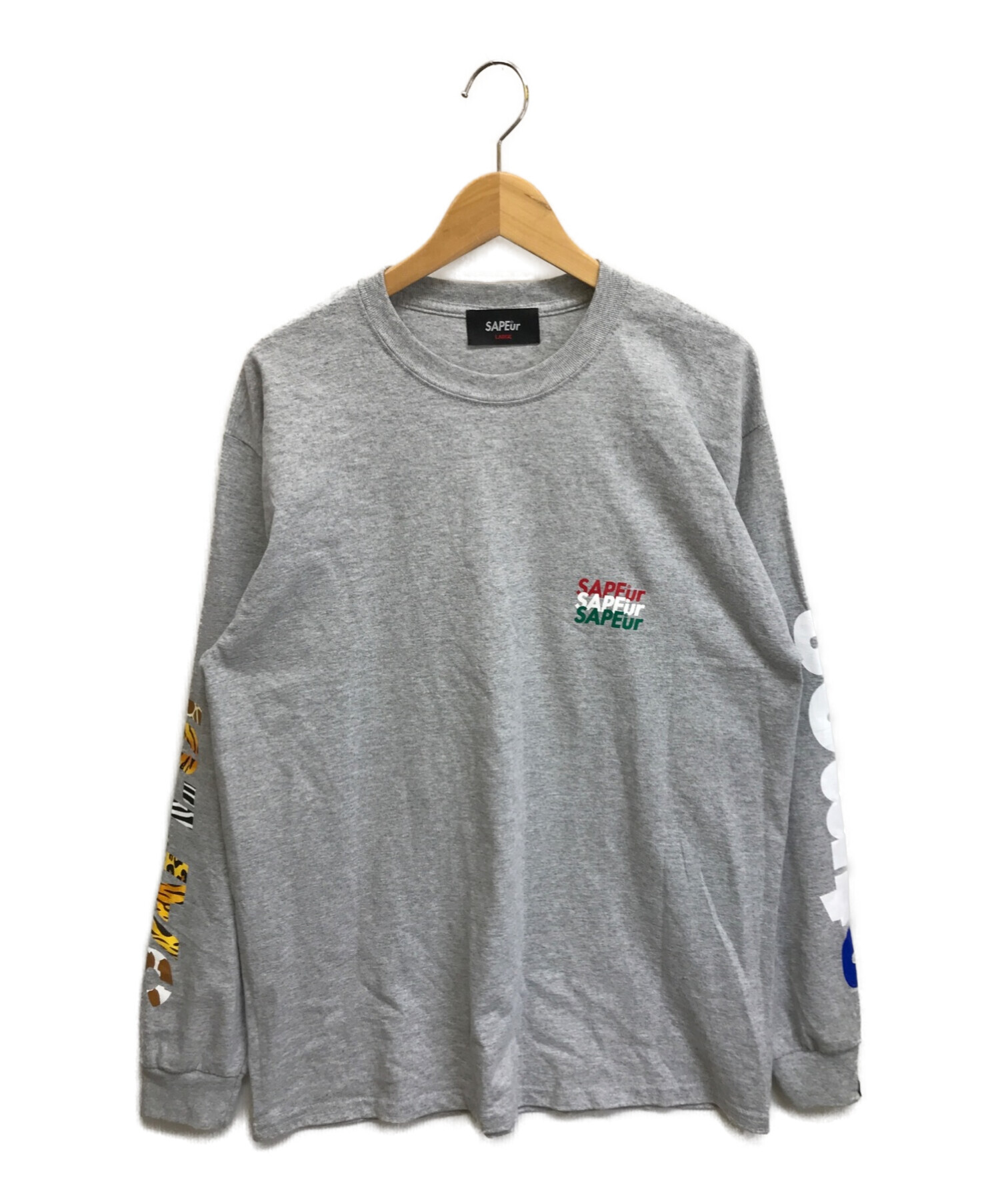 SAPEur Tシャツ グレー Lサイズ | hartwellspremium.com