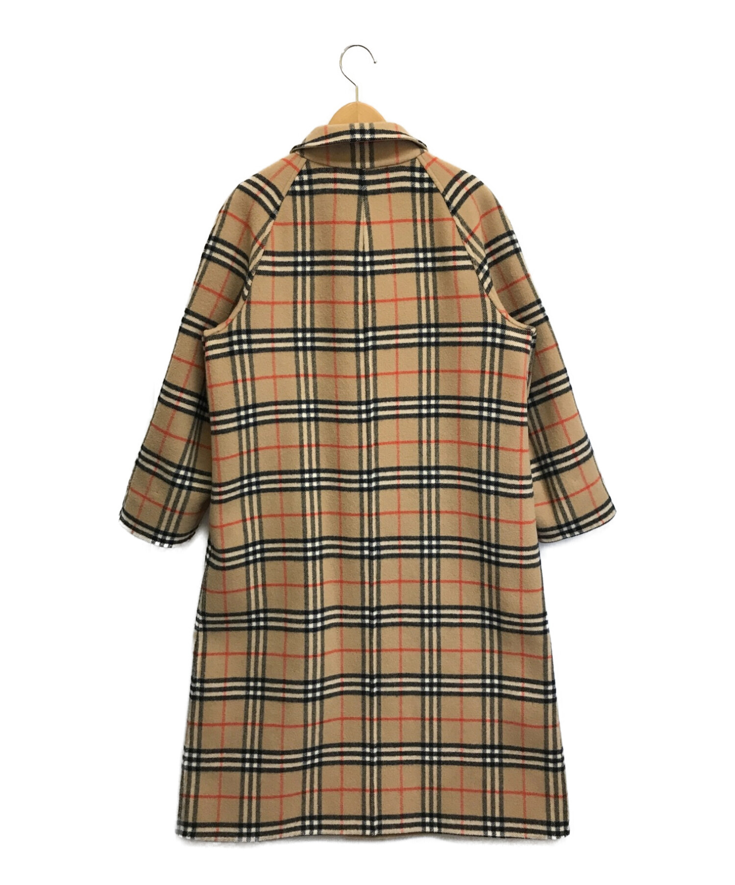 Burberry's (バーバリーズ) オールドウールノヴァチェックリバーシブルコート ベージュ サイズ:9AB