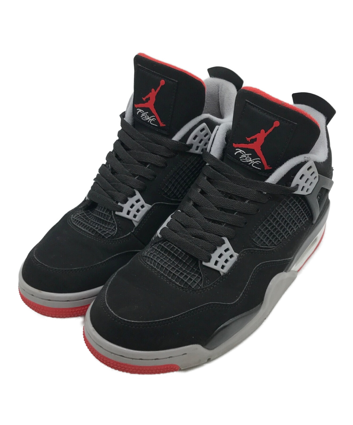 NIKE (ナイキ) AIR JORDAN 4 RETRO BRED ブラック サイズ:US10