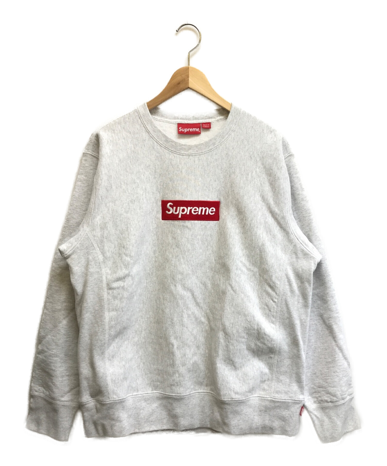 中古・古着通販】Supreme (シュプリーム) Box Logo Crewneck グレー