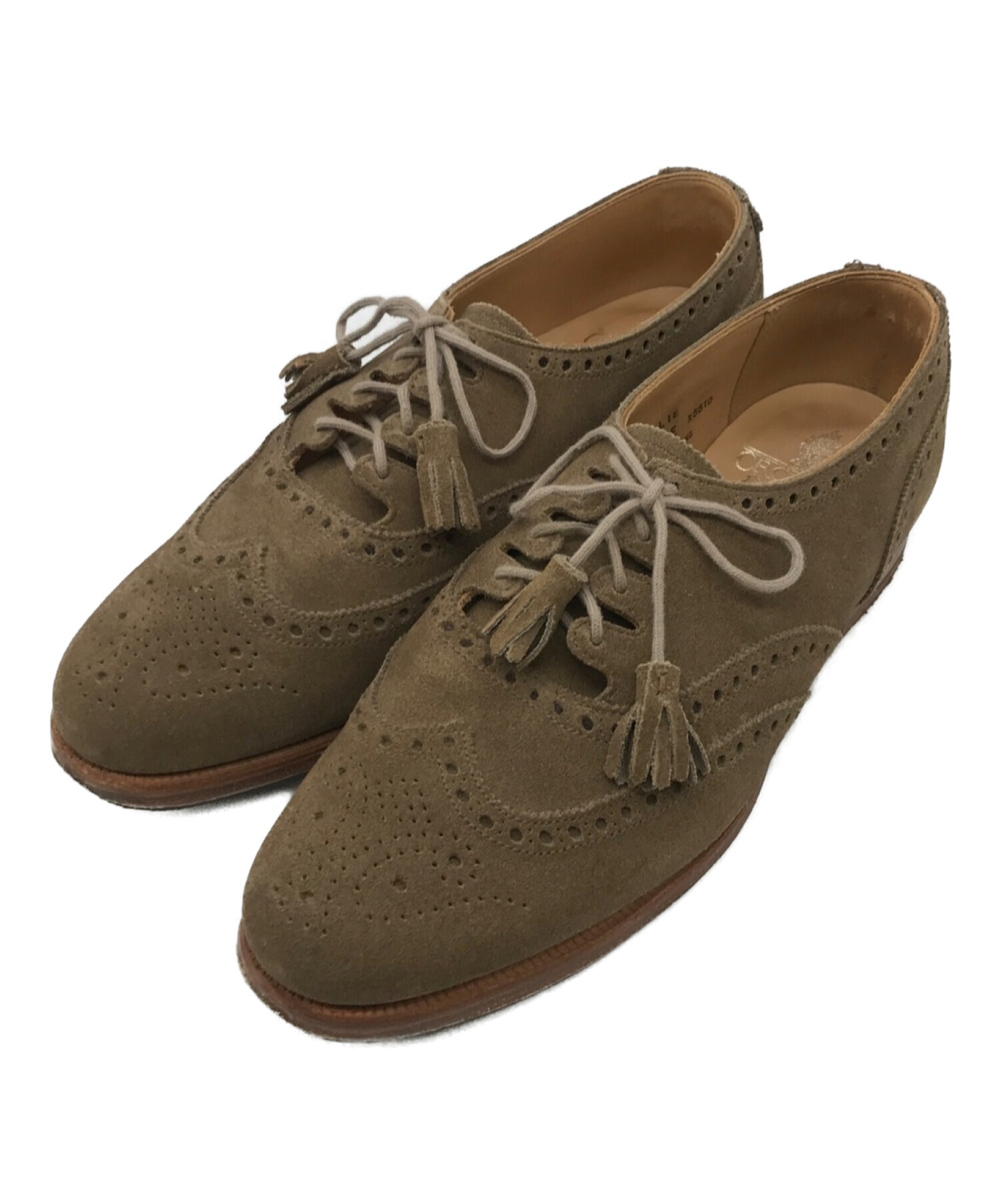 Crockett & Jones × BEAMS F (クロケット&ジョーンズ×ビームスエフ) GHILLIE ブラウン サイズ:6 1/2