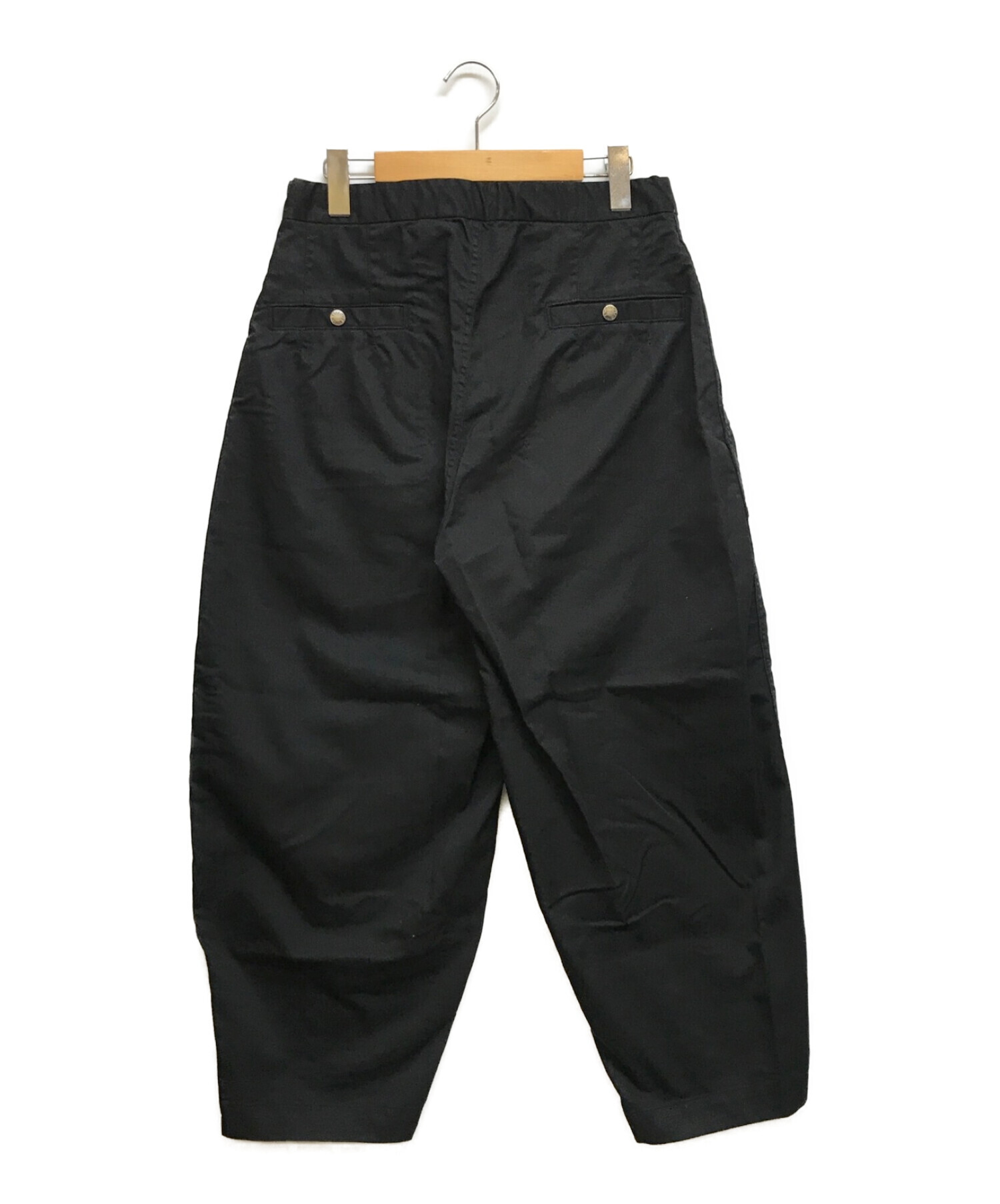 THE NORTHFACE PURPLELABEL (ザ・ノースフェイス パープルレーベル) Stretch Twil Wide Cropped  Pants ブラック サイズ:W30　（76㎝）