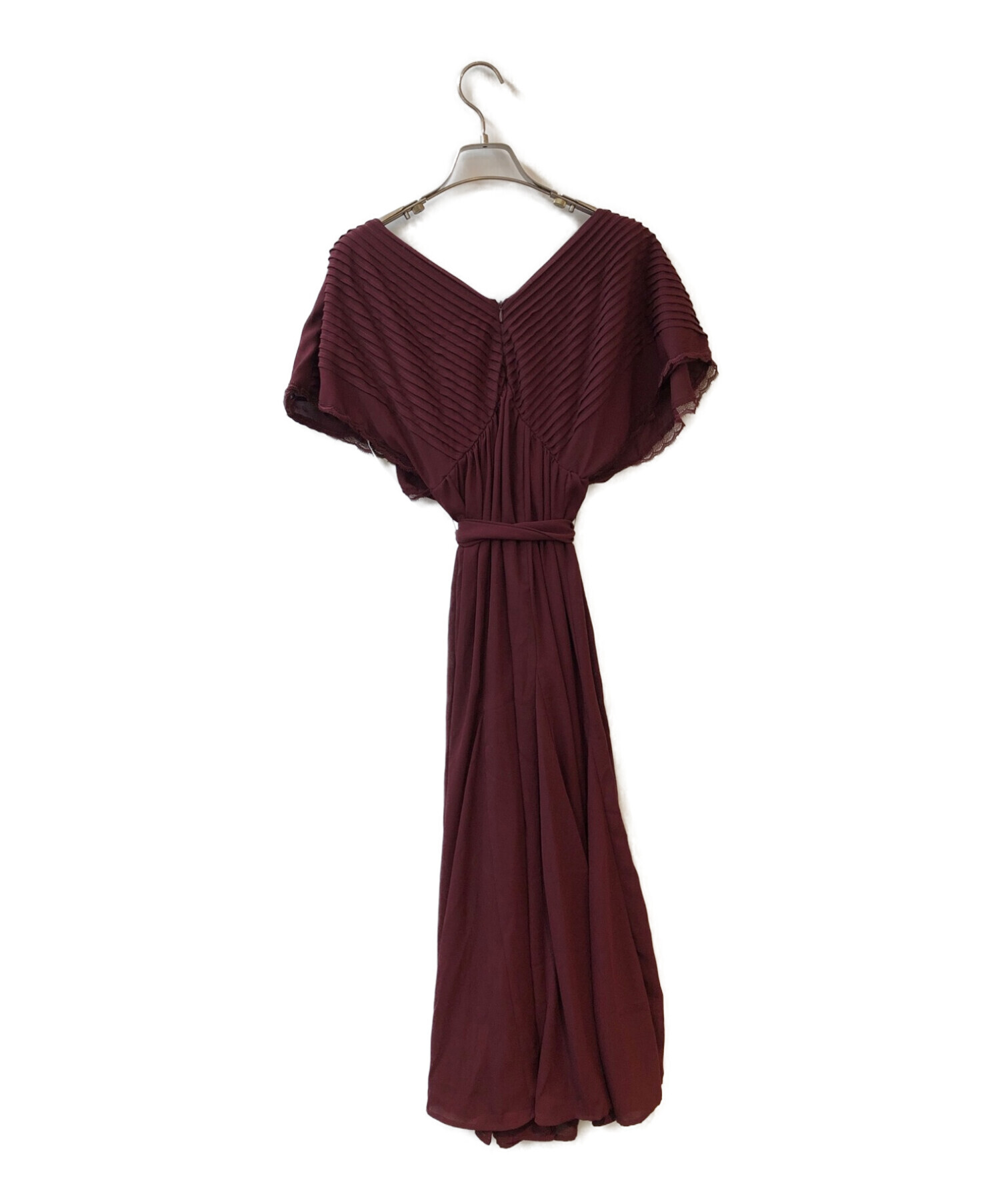 HER LIP TO (ハーリップトゥ) Bon Voyage Belted Long Dress レッド サイズ:Ｍ